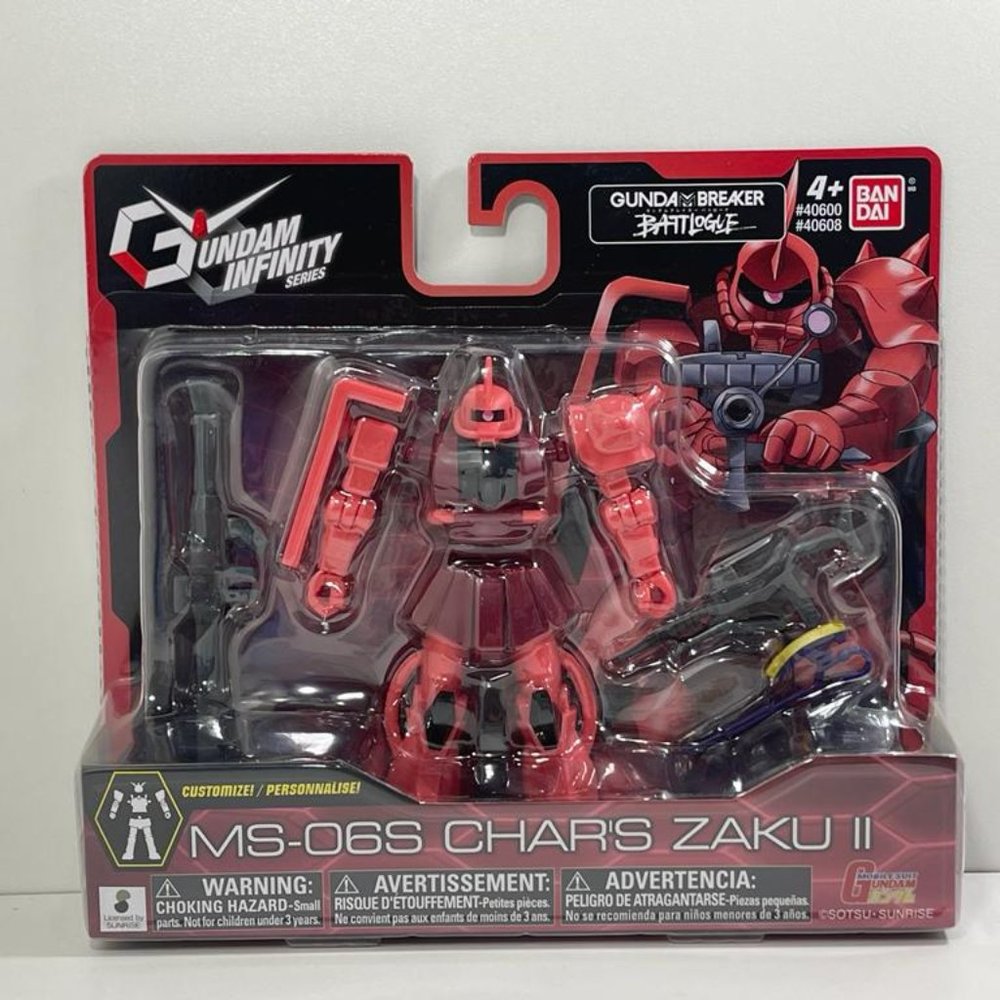 Bandai Gundam Infinity Series MS-06S Char's Zaku II 4.5 inch Figure new